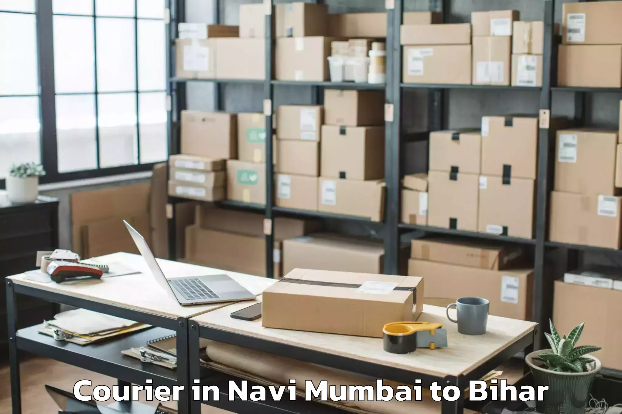 Navi Mumbai to Nasriganj Courier Booking